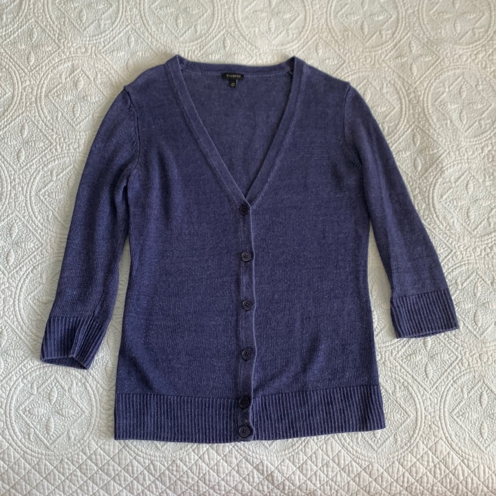 Blue cardigan